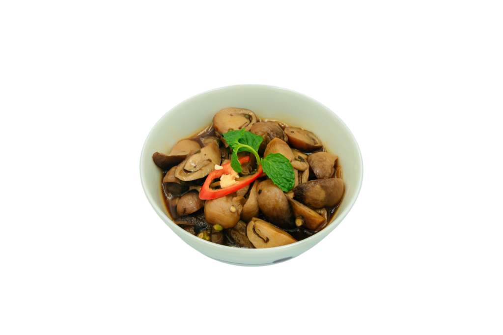 Nấm rơm kho tiêu xanh